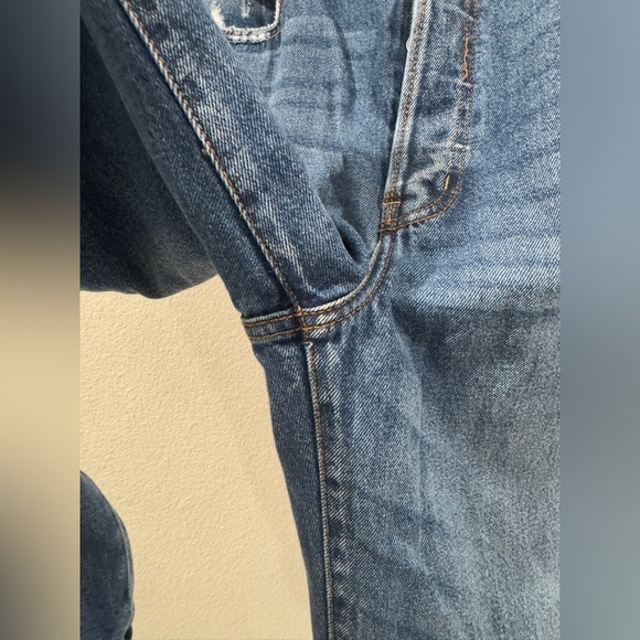 Cello Super High Rise Dad Denim Button Fly 100% Cotton Blue Jeans Size 11 - Picture 5 of 14